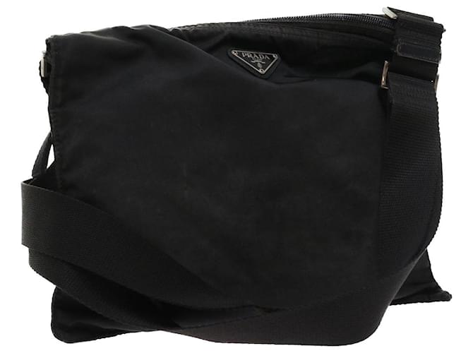 PRADA Shoulder Bag Nylon Black Auth ep1956  ref.1101200