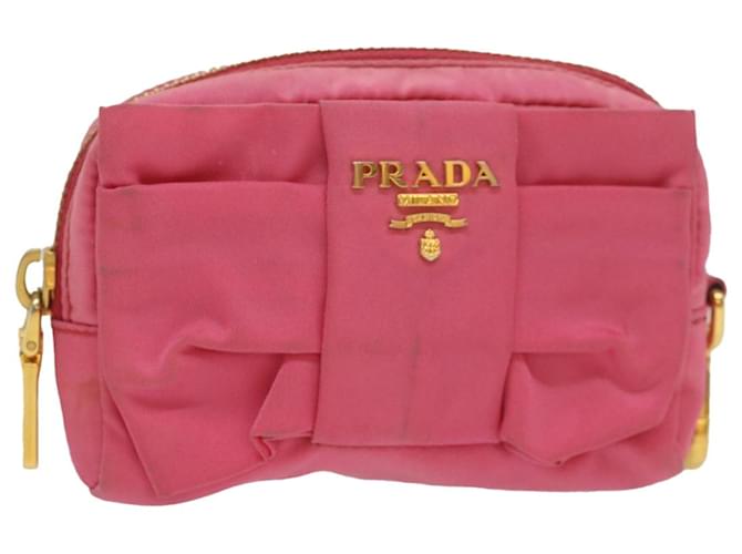 PRADA Pouch Nylon Pink Auth yb386  ref.1101209