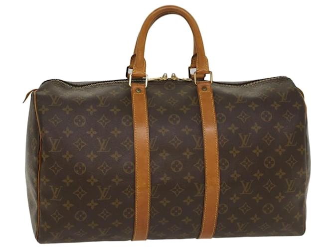 Louis Vuitton-Monogramm Keepall 45 Boston Bag M.41428 LV Auth fm2832 Leinwand  ref.1101219