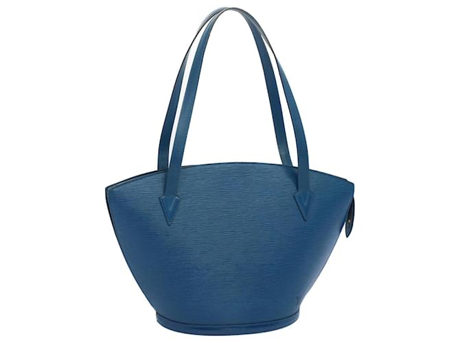 LOUIS VUITTON Epi Saint Jacques Shopping Shoulder Bag Blue M52275 LV Auth ki3628 Leather  ref.1101259