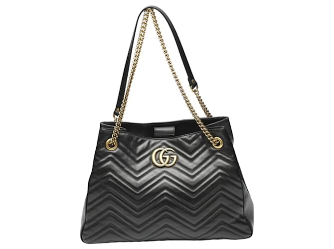 Gucci GG Marmont Black Leather  ref.1101421