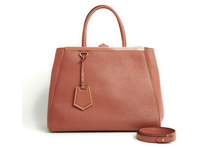 Fendi Indian Rose Leather 2Jours Pink  ref.1101450