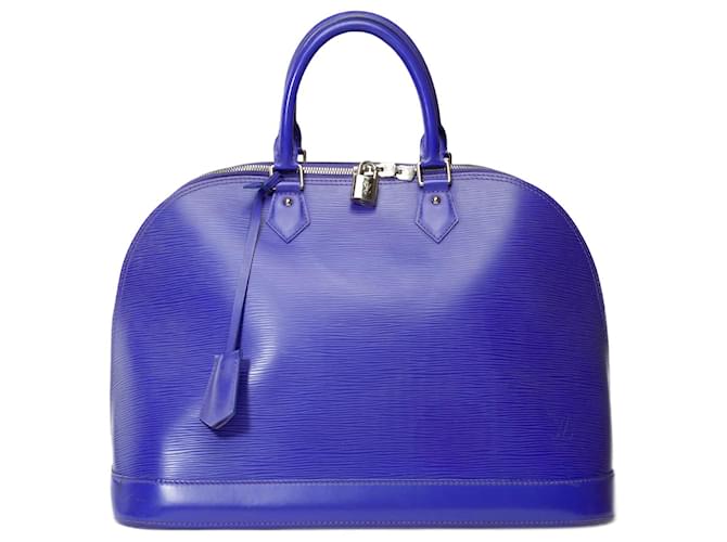 LOUIS VUITTON Alma Bag in Purple Leather - 101535  ref.1101455
