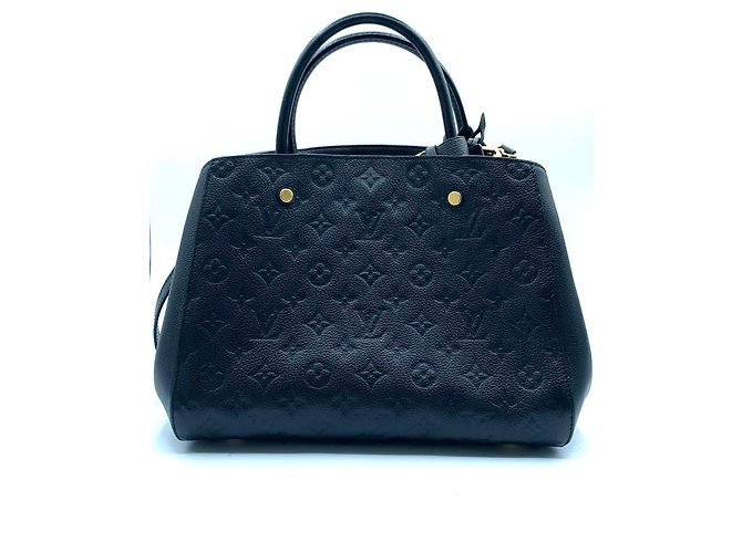 louis vuitton montaigne empreinte couro preto