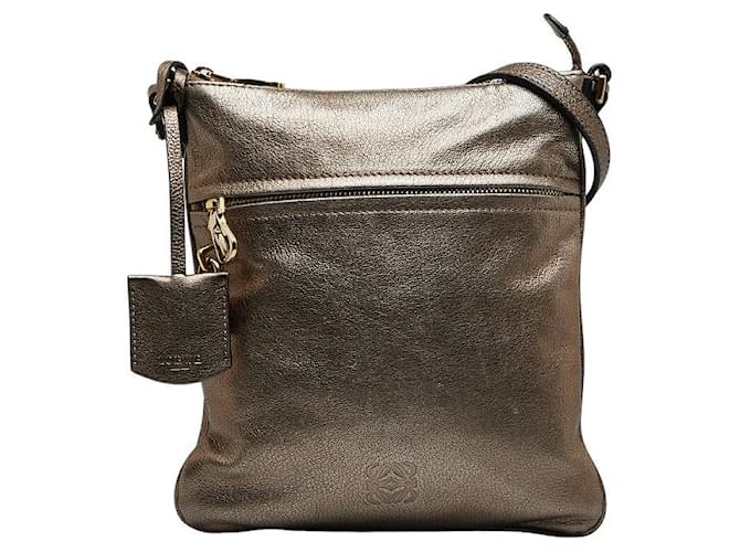 Loewe Leather Crossbody Bag Golden  ref.1101570