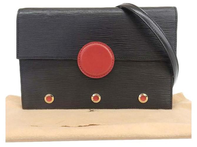 Louis Vuitton Epi Hublot Clutch Bag M52557 Black Leather  ref.1101598