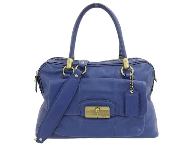 Coach Kristin Leather Handbag  14751.0 Blue  ref.1101603