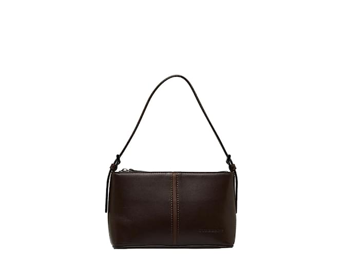 Burberry Leather Shoulder Bag Brown  ref.1101643
