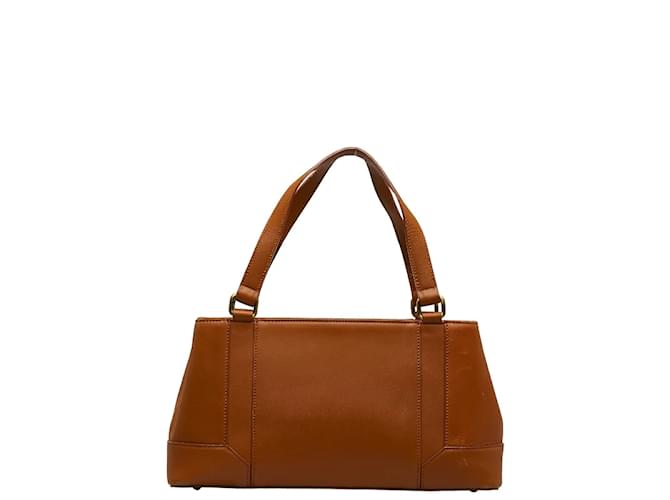 Burberry Leather Handbag Brown Pony-style calfskin  ref.1101645