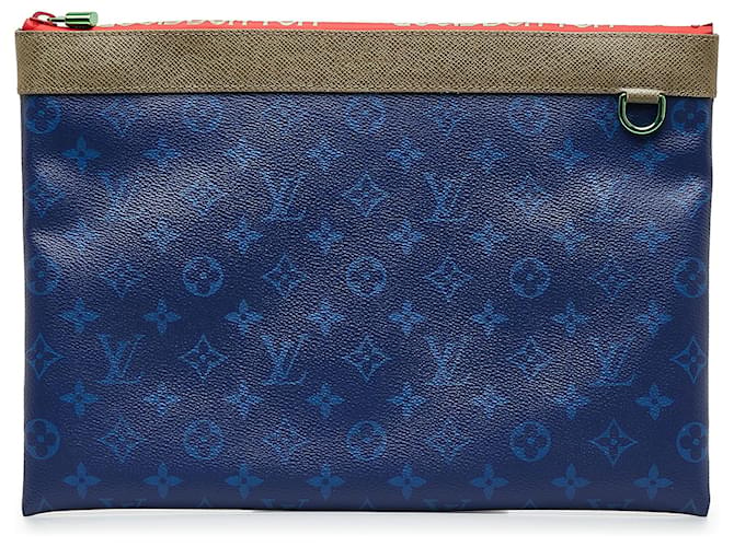 Louis Vuitton Blue Monogram Pacific Apollo Pochette Cloth  ref.1101796