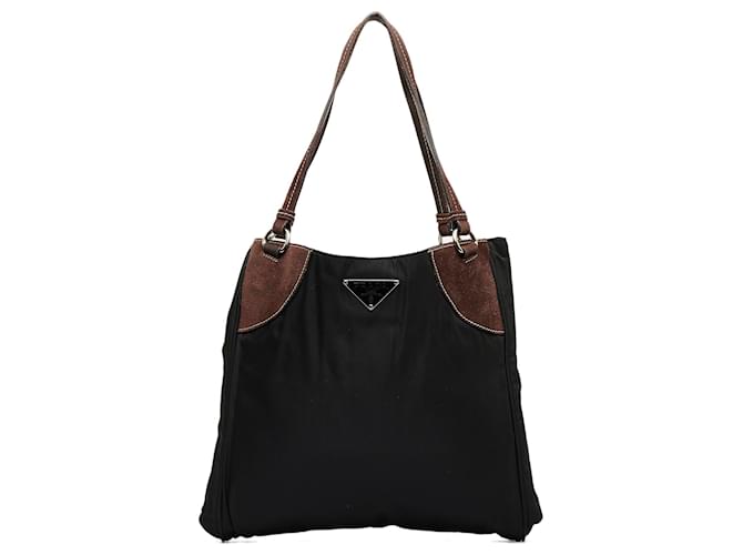 Prada Black Tessuto Tote Bag