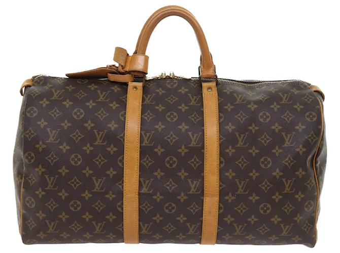 Louis Vuitton Keepall 50 Brown Cloth  ref.1101889