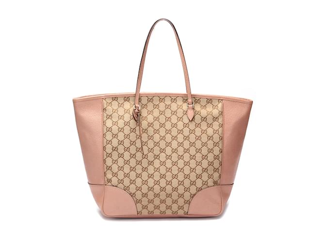 Gucci Bree-Tasche aus GG-Canvas Pink Leinwand Kalbähnliches Kalb  ref.1102103