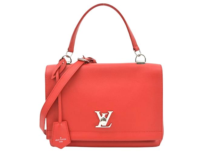 Louis Vuitton Lockme Rot Leder  ref.1102140
