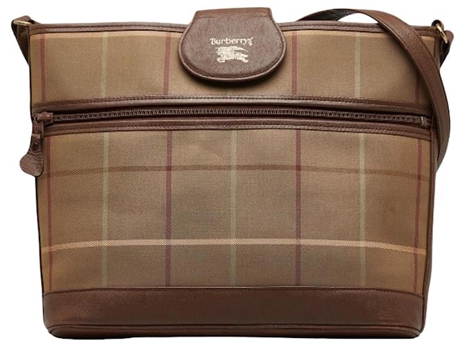 Burberry Check Link Brown Cloth  ref.1102143