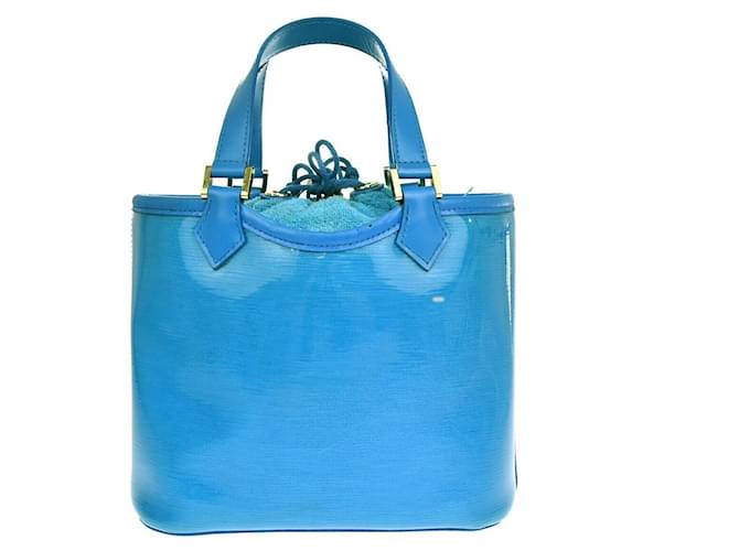 Louis Vuitton Lagoon Bay Blue Patent leather  ref.1102248