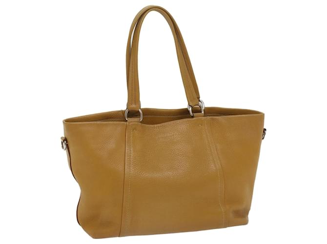 PRADA Tote Bag Leather Brown Auth bs8845  ref.1102478