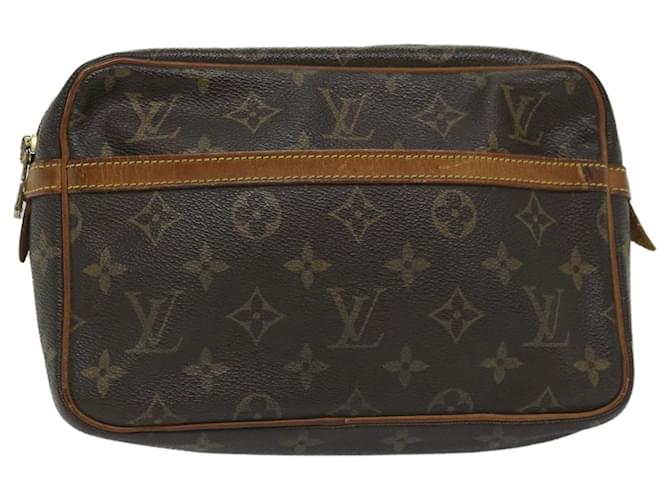 Louis Vuitton Monogram Compiegne 23 Bolsa de Embreagem M51847 LV Auth am5110 Monograma Lona  ref.1102485