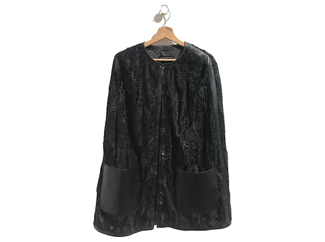 INES ET MARECHAL  Coats T.International M Fur Black  ref.1102616