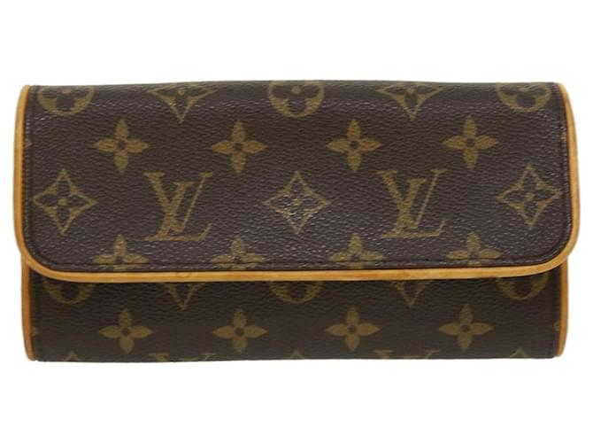Louis Vuitton Pochette twin Brown Cloth  ref.1102682