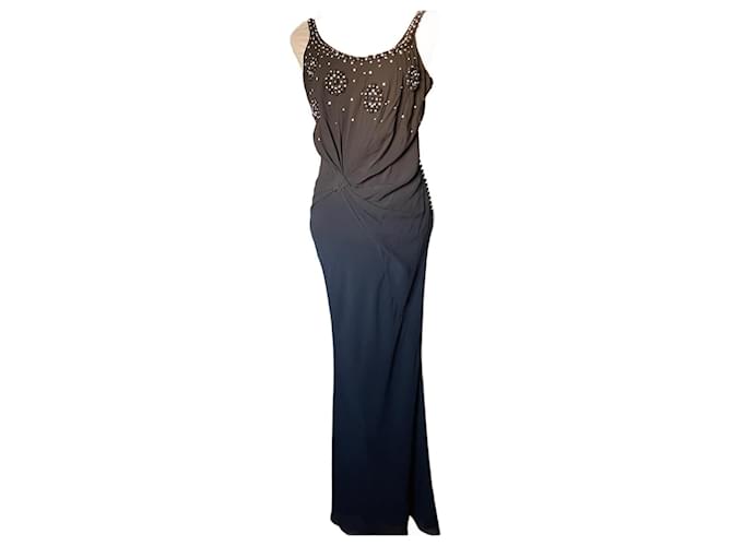 Dior Vestidos Negro Seda  ref.1102709