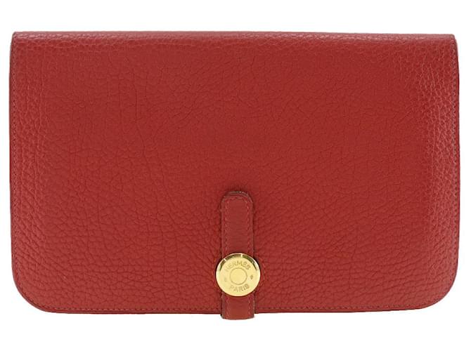 Hermès Dogon Red Leather  ref.1102718
