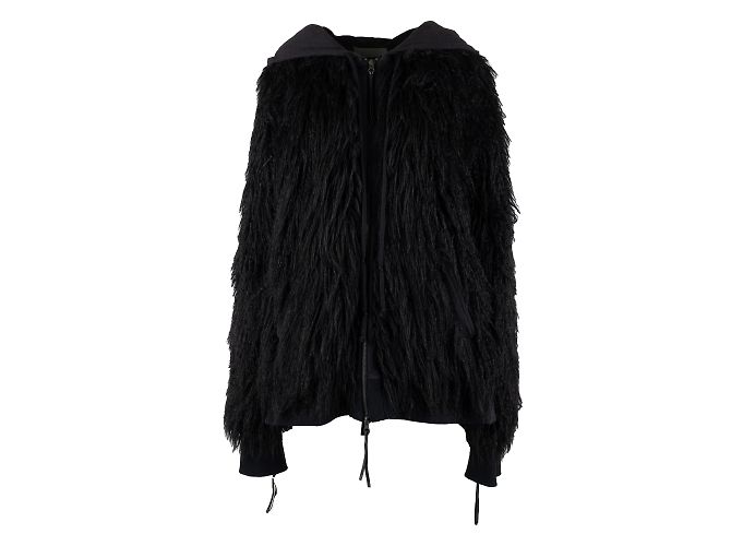Autre Marque Sudadera Diliborio con Flecos Negro