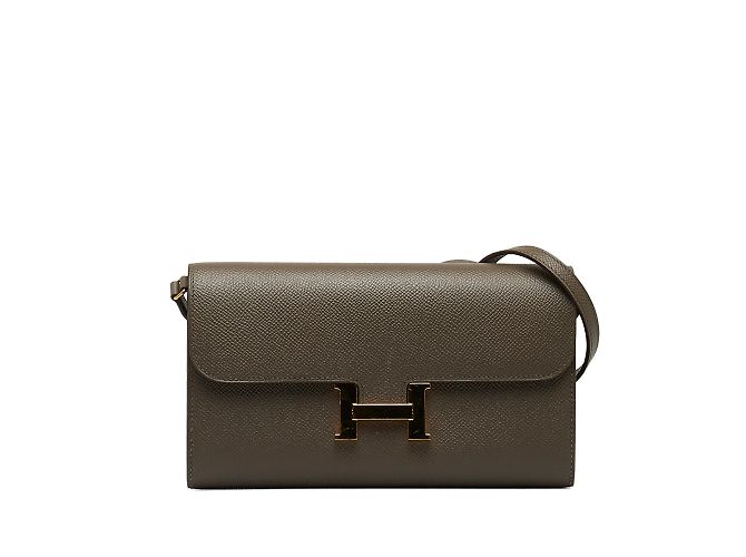 Constance Hermès Borse HERMES Costanza Marrone Lino