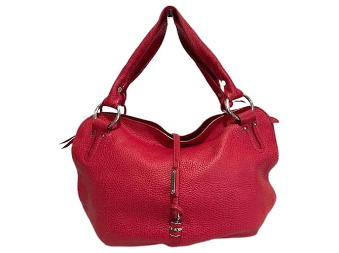 Céline Leather Handbag Red Pony-style calfskin  ref.1102996