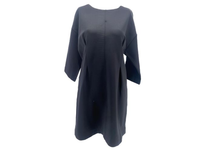 Autre Marque T.International M Polyester Kleid Schwarz