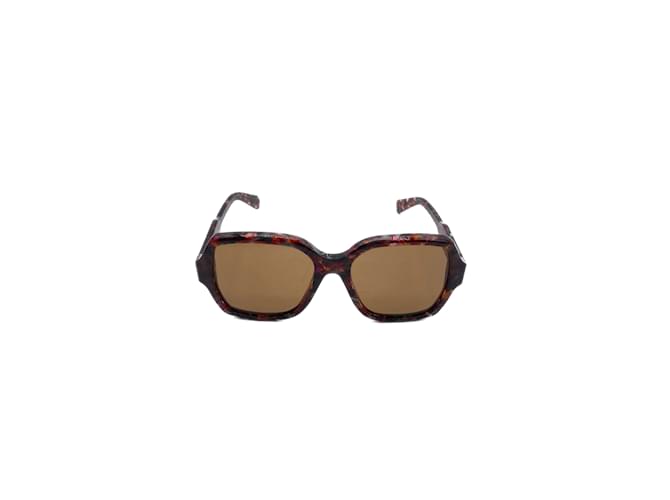 Lunettes de soleil Chloé T.  plastique Marron  ref.1103098