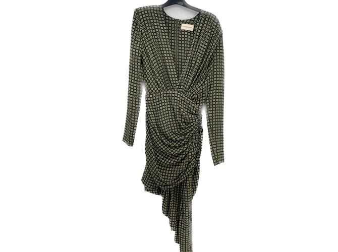 ALEXANDRE VAUTHIER  Dresses T.fr 36 silk Green  ref.1103128