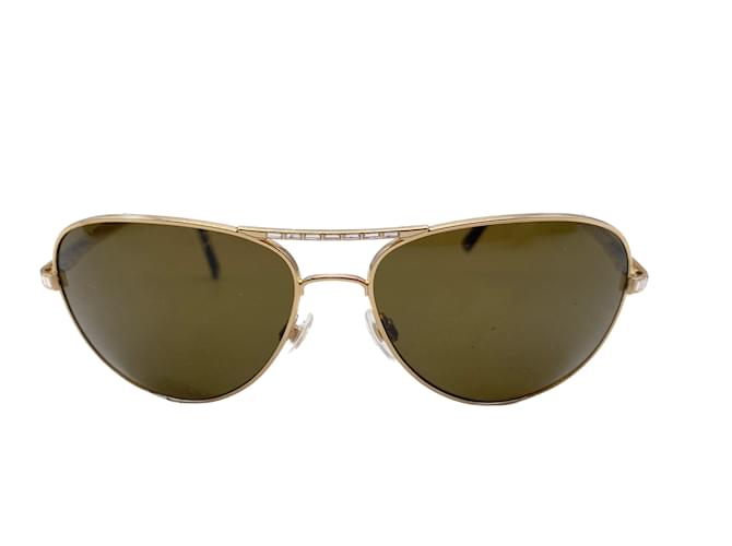 Óculos de sol CHANEL T.  metal Dourado  ref.1103165