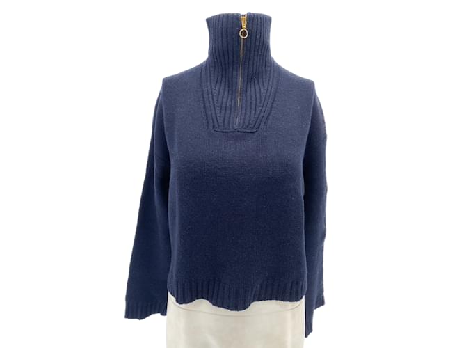 NANUSHKA  Knitwear T.International S Wool Navy blue  ref.1103179