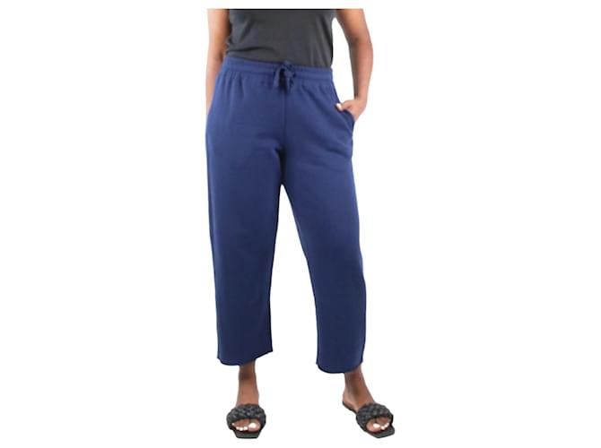 Autre Marque Pantalon de jogging droit marine - taille L Coton Bleu Marine  ref.1103235