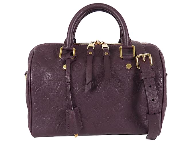 Louis Vuitton Purple Monogram Empreinte Speedy Bandouliere 25 Leather  ref.1103344