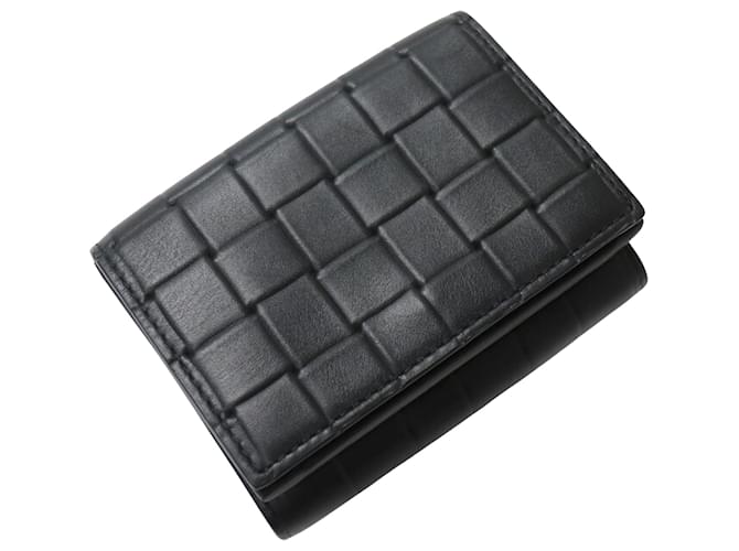 Bottega Veneta Intrecciato Black Leather  ref.1103460
