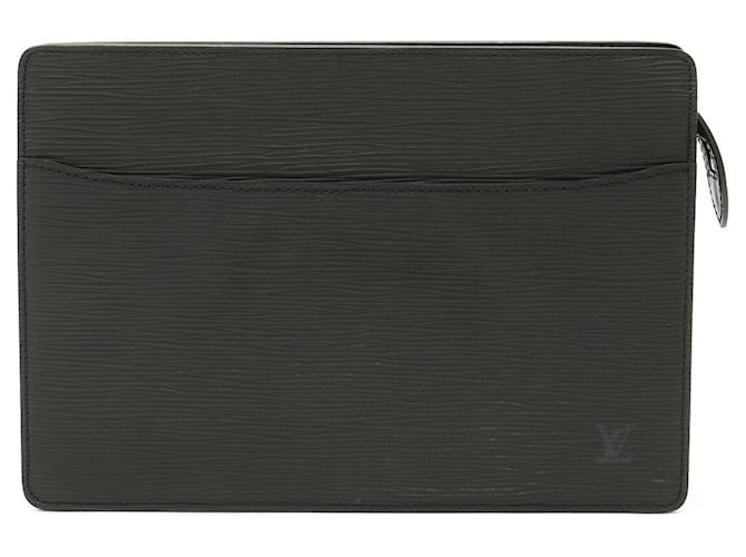 Louis Vuitton Pochette Negro Cuero  ref.1103601