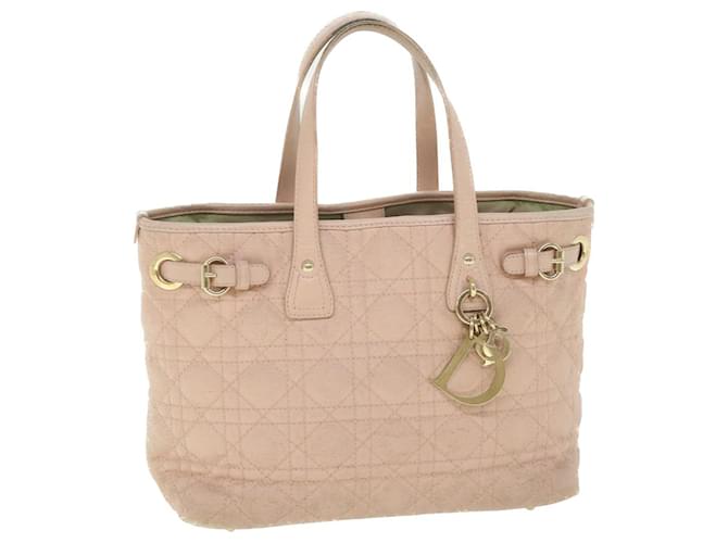Christian Dior Canage Shoulder Bag Coated Canvas Pink 01-BO-0111 Auth bs8906 Cloth  ref.1104014