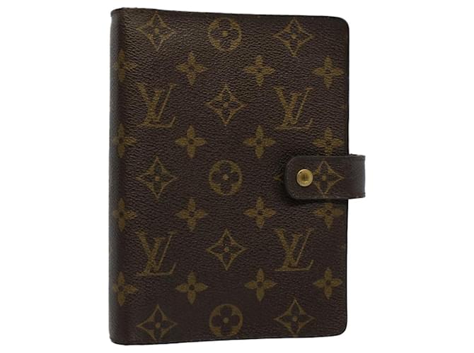 LOUIS VUITTON Monogram Agenda MM Day Planner Cover R20105 LV Auth bs8825 Toile Monogramme  ref.1104041