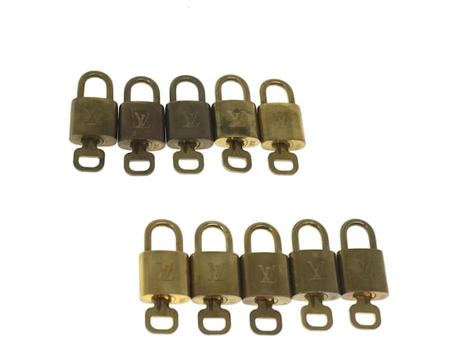 Louis Vuitton padlock 10set Gold Tone LV Auth ep1996 Metal  ref.1104077