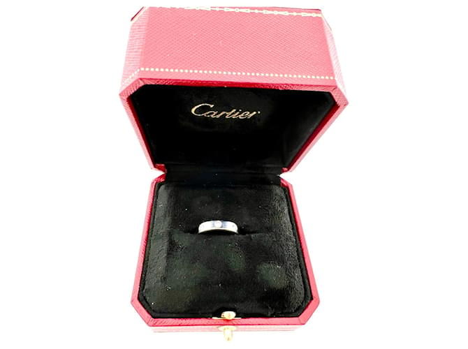 Love Cartier Aliança AMOR 8 diamantes Prata Ouro branco  ref.1104171