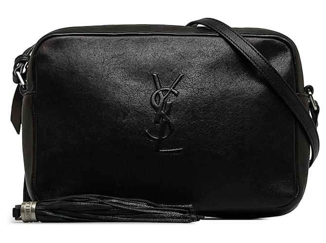 Saint Laurent Black Lou Camera Bag Leather Pony-style calfskin  ref.1104516