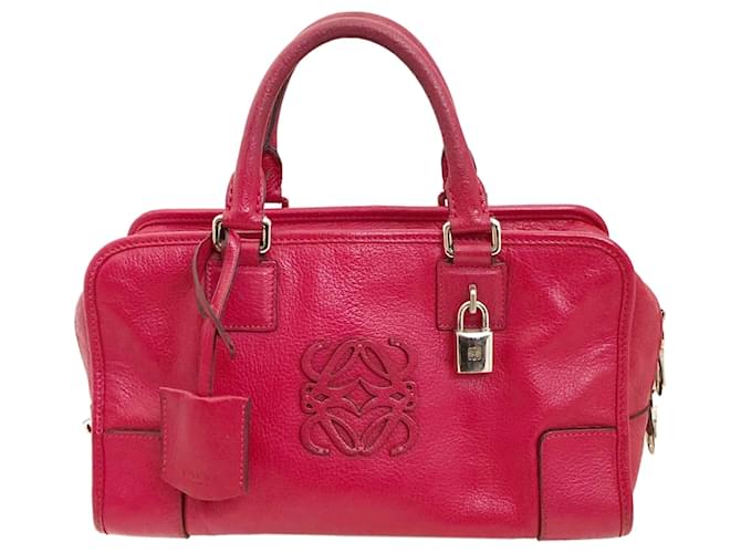 Loewe Pink Amazona 28 handbag Leather Pony-style calfskin  ref.1104584