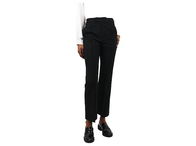 Autre Marque Black bootleg trousers - size UK 4 Polyester  ref.1104650