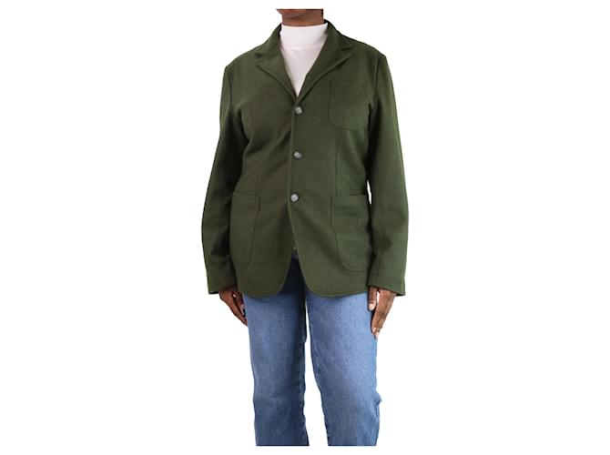 Autre Marque Giacca in lana verde - taglia UK 18  ref.1104661