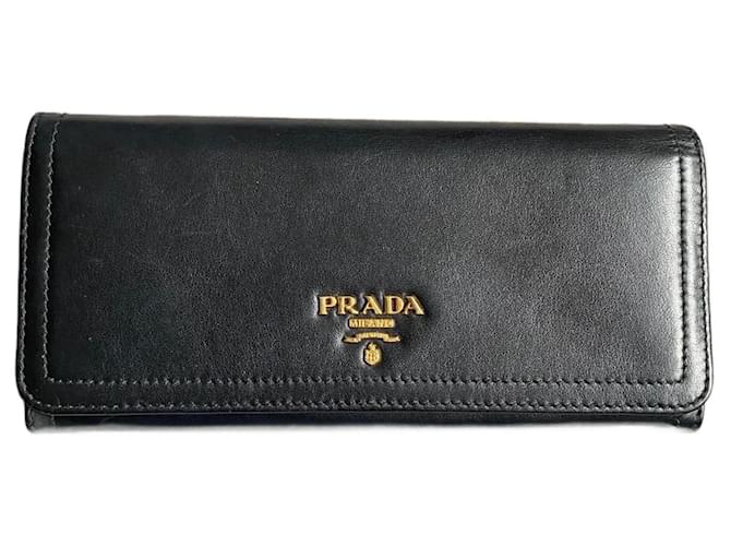 Prada Purses, wallets, cases Black Leather  ref.1104686