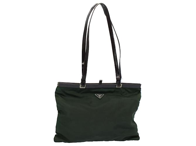 PRADA Tote Bag Nylon Green Auth fm2770  ref.1104750