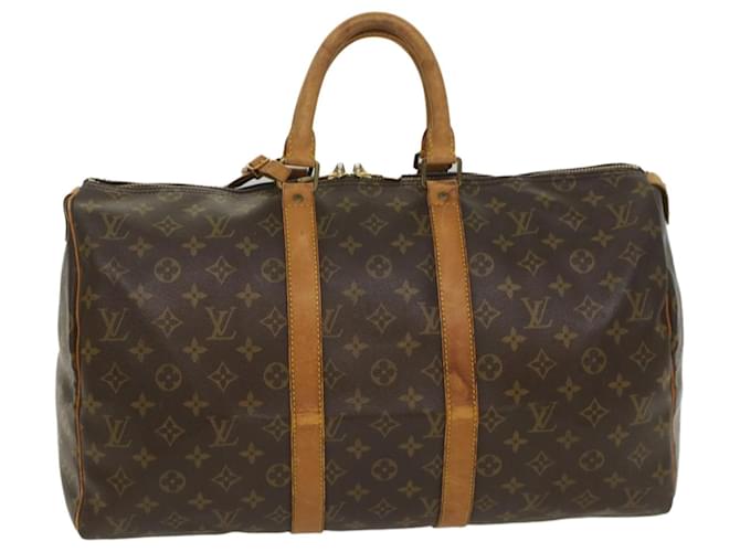 Louis Vuitton Monogram Keepall 45 Boston Bag M41428 LV Auth 56246 Cloth  ref.1104758