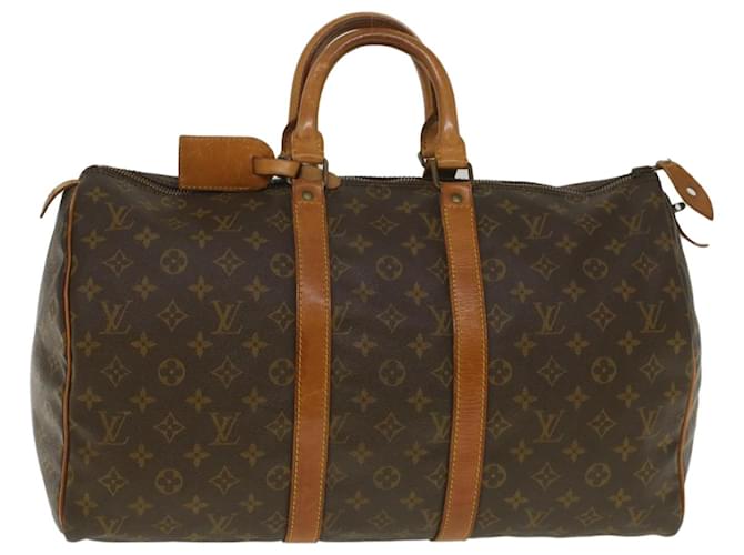 Louis Vuitton Monogram Keepall 45 Boston Bag Vintage M41428 LV Auth bs9036 Cloth  ref.1104776